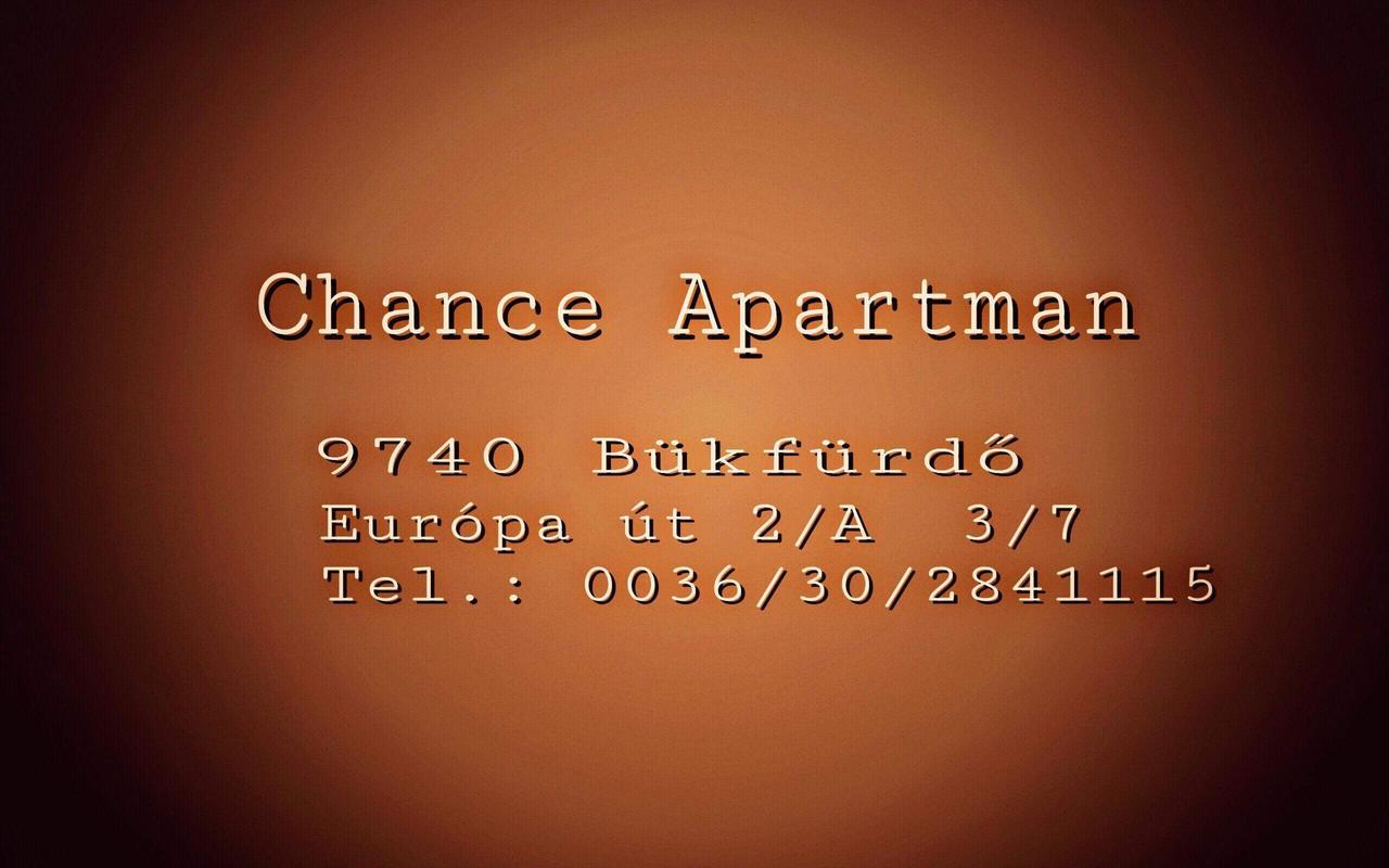 Chance Apartman Bükfürdő Exterior foto